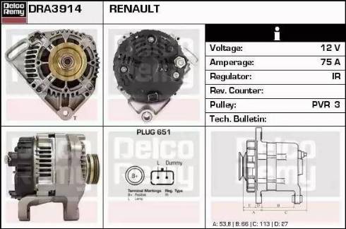 Remy DRA3914 - Alternatore autozon.pro