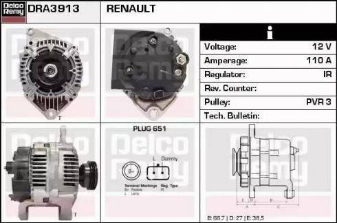 Remy DRA3913 - Alternatore autozon.pro