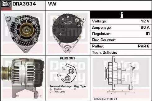 Remy DRA3934 - Alternatore autozon.pro