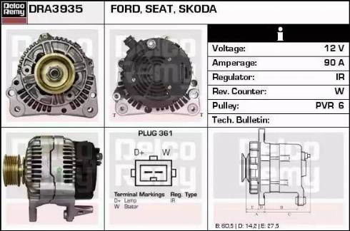 Remy DRA3935 - Alternatore autozon.pro