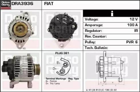 Remy DRA3936 - Alternatore autozon.pro