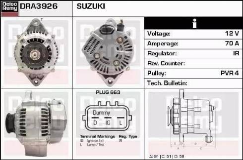 Remy DRA3926 - Alternatore autozon.pro