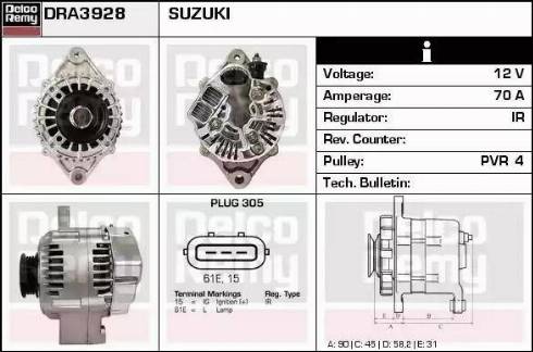 Remy DRA3928 - Alternatore autozon.pro