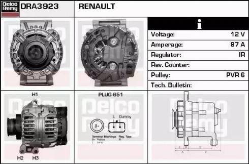 Remy DRA3923 - Alternatore autozon.pro