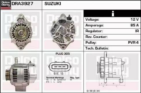 Remy DRA3927 - Alternatore autozon.pro