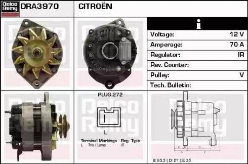 Remy DRA3970 - Alternatore autozon.pro