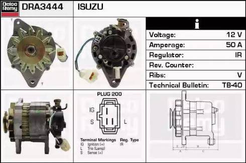 Remy DRA3444 - Alternatore autozon.pro