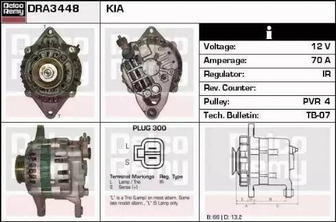 Remy DRA3448 - Alternatore autozon.pro