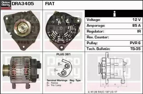 Remy DRA3405 - Alternatore autozon.pro