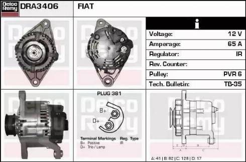 Remy DRA3406 - Alternatore autozon.pro