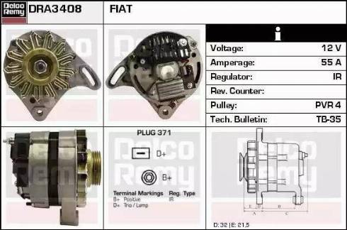 Remy DRA3408 - Alternatore autozon.pro