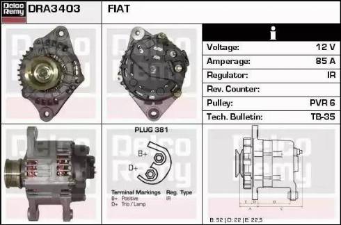 Remy DRA3403 - Alternatore autozon.pro