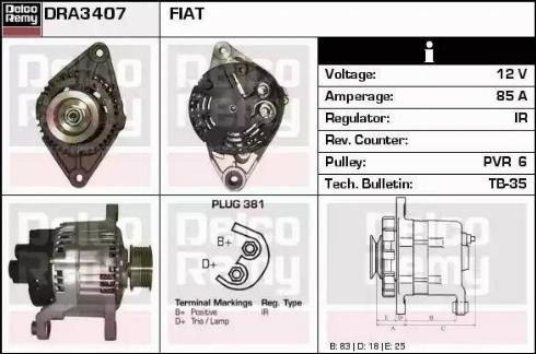 Remy DRA3407 - Alternatore autozon.pro