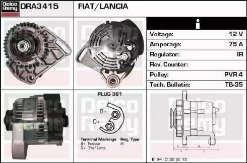 Remy DRA3415 - Alternatore autozon.pro