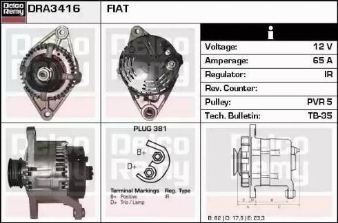 Remy DRA3416 - Alternatore autozon.pro