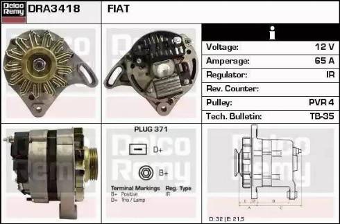 Remy DRA3418 - Alternatore autozon.pro