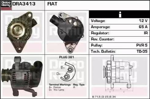 Remy DRA3413 - Alternatore autozon.pro