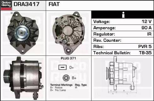 Remy DRA3417 - Alternatore autozon.pro