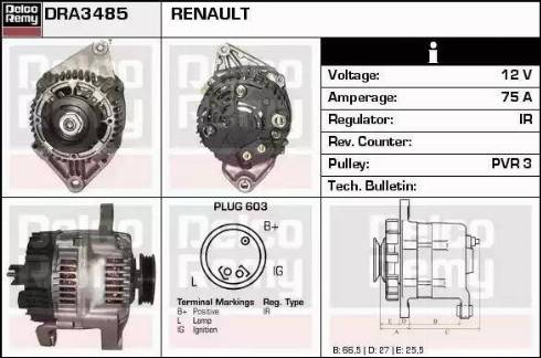 Remy DRA3485 - Alternatore autozon.pro