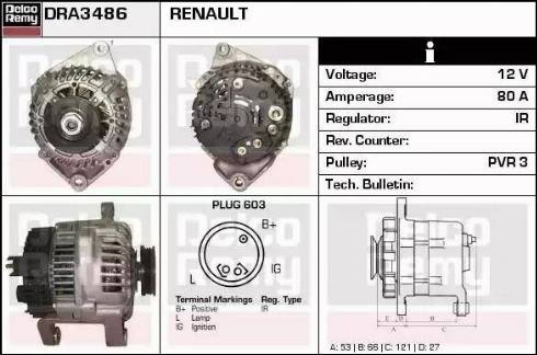 Remy DRA3486 - Alternatore autozon.pro