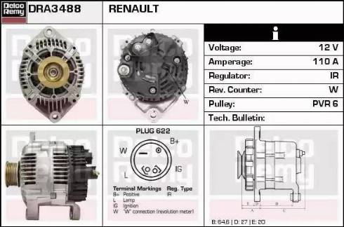 Remy DRA3488 - Alternatore autozon.pro