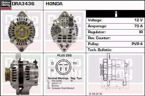 Remy DRA3436 - Alternatore autozon.pro