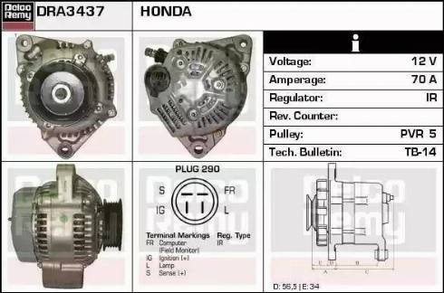 Remy DRA3437 - Alternatore autozon.pro