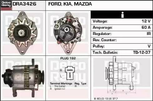 Remy DRA3426 - Alternatore autozon.pro