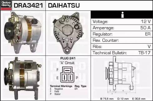 Remy DRA3421 - Alternatore autozon.pro