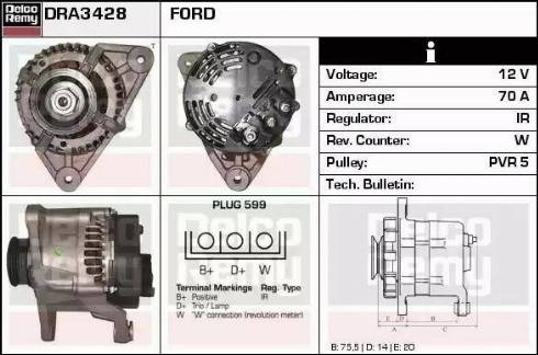 Remy DRA3428 - Alternatore autozon.pro