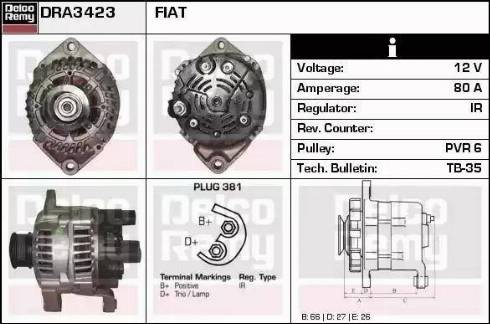 Remy DRA3423 - Alternatore autozon.pro