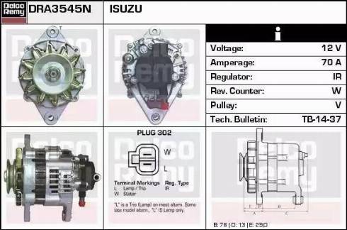 Remy DRA3545N - Alternatore autozon.pro