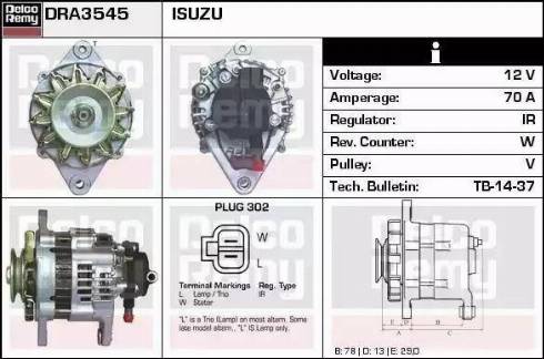 Remy DRA3545 - Alternatore autozon.pro