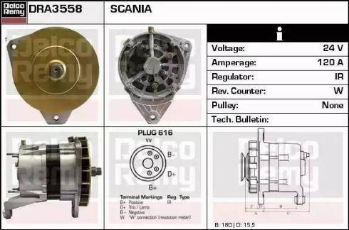 Remy DRA3558 - Alternatore autozon.pro