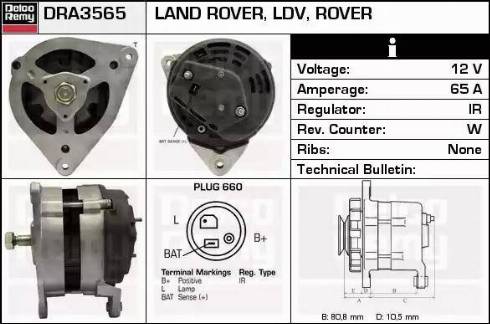 Remy DRA3565 - Alternatore autozon.pro