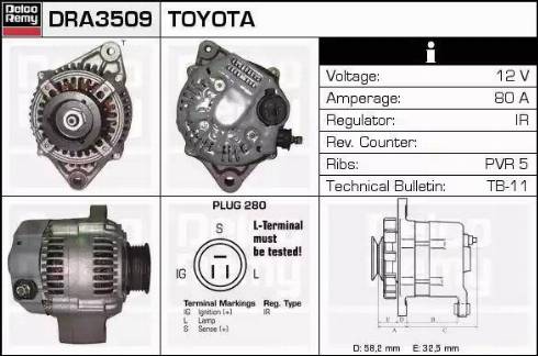 Remy DRA3509 - Alternatore autozon.pro