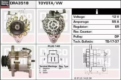 Remy DRA3518 - Alternatore autozon.pro