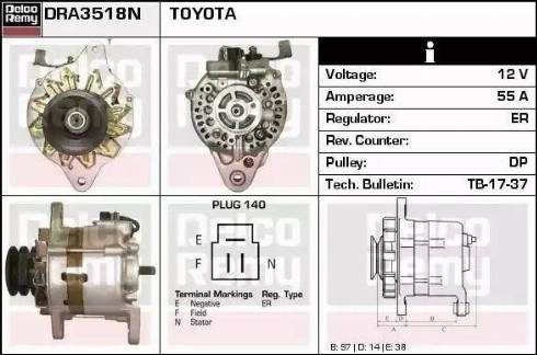 Remy DRA3518N - Alternatore autozon.pro