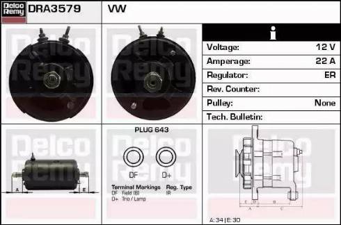 Remy DRA3579 - Alternatore autozon.pro