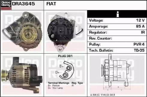 Remy DRA3645 - Alternatore autozon.pro