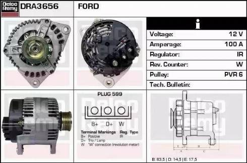 Remy DRA3656 - Alternatore autozon.pro