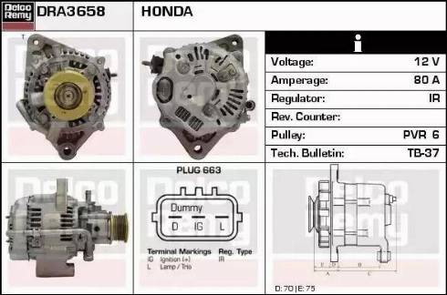 Remy DRA3658 - Alternatore autozon.pro