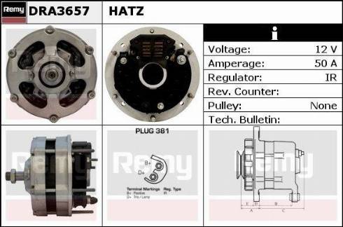 Remy DRA3657 - Alternatore autozon.pro