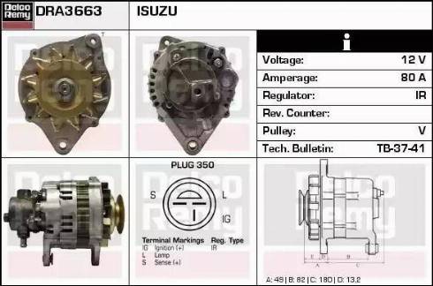 Remy DRA3663 - Alternatore autozon.pro