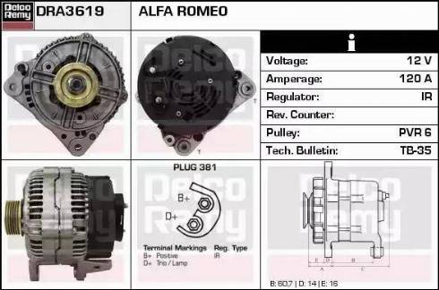 Remy DRA3619 - Alternatore autozon.pro