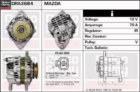 Remy DRA3684 - Alternatore autozon.pro