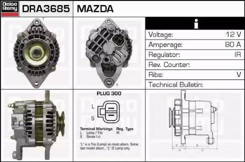 Remy DRA3685 - Alternatore autozon.pro