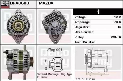 Remy DRA3683 - Alternatore autozon.pro