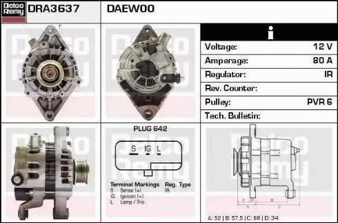 Remy DRA3637 - Alternatore autozon.pro