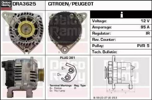 Remy DRA3625 - Alternatore autozon.pro